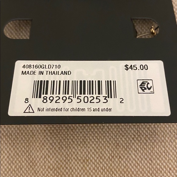 Coach Elegant Gold Hoop Earrings - Picture 6 of 6